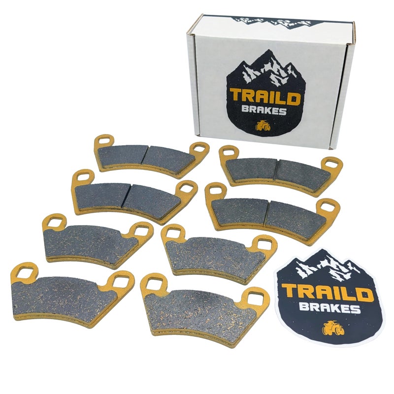 Traild Ceramic Brake Pad Set For Polaris Ranger 500, 570, 700, XP 800, XP 900, XP 1000, Brutus, Diesel, EV 2008-2025 Front & Rear - Image 1